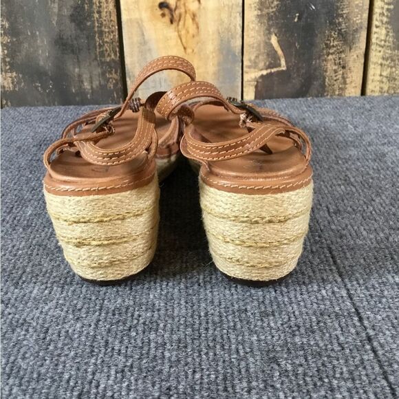 Clarks leather strap wedge sandals women’s size 6.5 - Picture 5 of 9